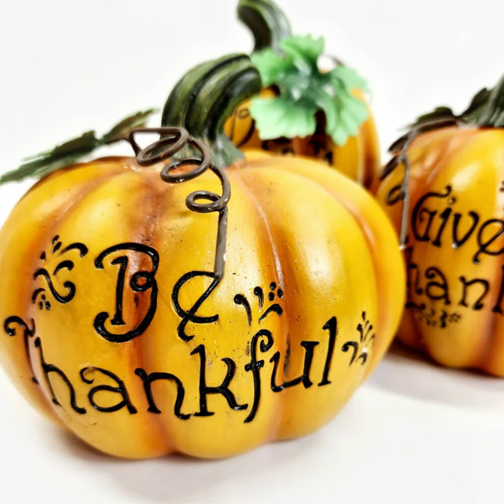 Thanksgiving Resin Pumpkins