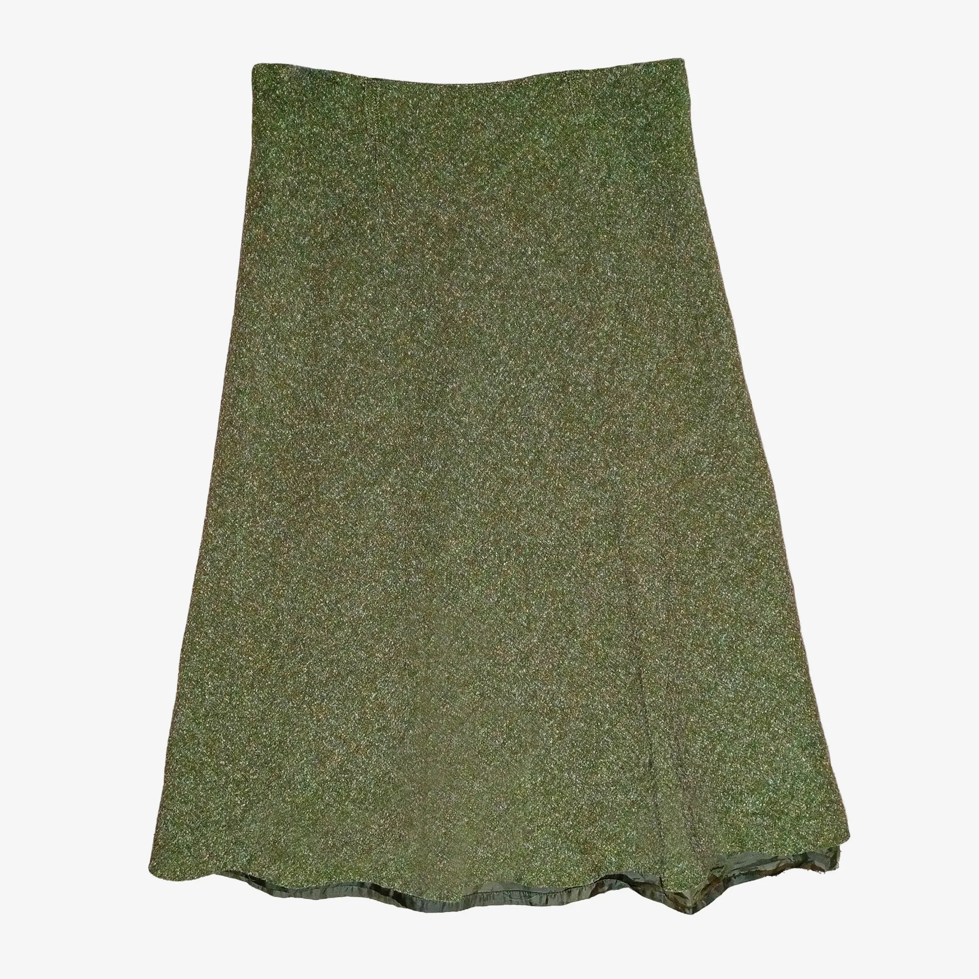 WHITE STAG, Tweed Skirt, Olive Green, Women's 12