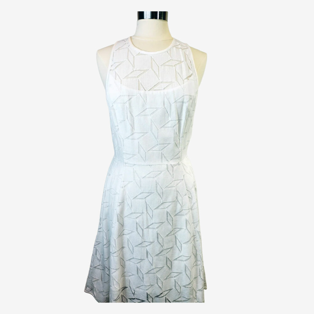 WHITE HOUSE BLACK MARKET Dress, White, Women's 12