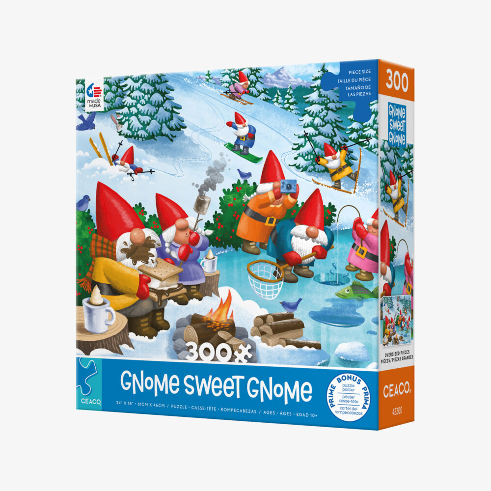 Gnome Sweet Gnome Winter Fun Puzzle, 300pc