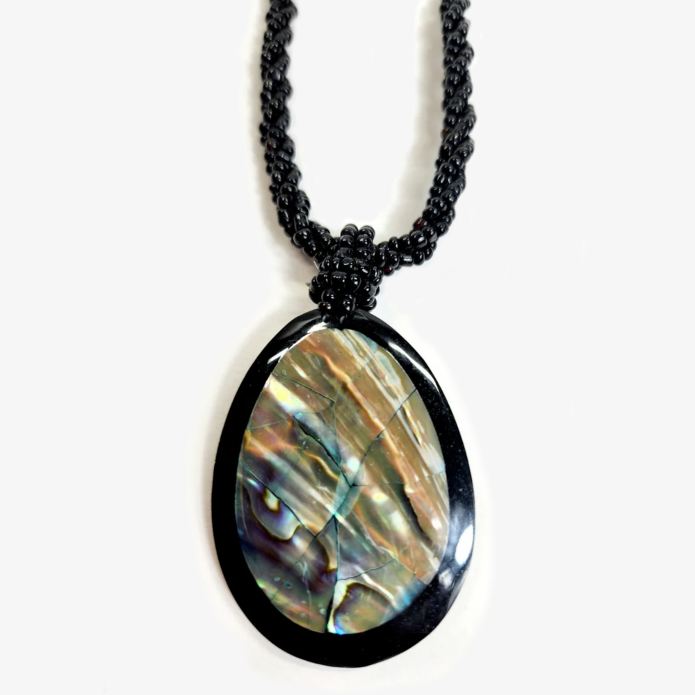 Mosaic Abalone Shell Necklace