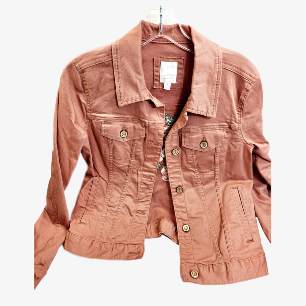 Lauren Conrad - Salmon Pink Denim Jacket