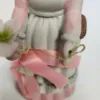 Vintage Porcelain Sewing Girl Figurine, Pink - Image 8