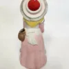 Vintage Porcelain Sewing Girl Figurine, Pink - Image 4