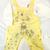 AZIZ BEBE cat romper, yellow with curious cats design