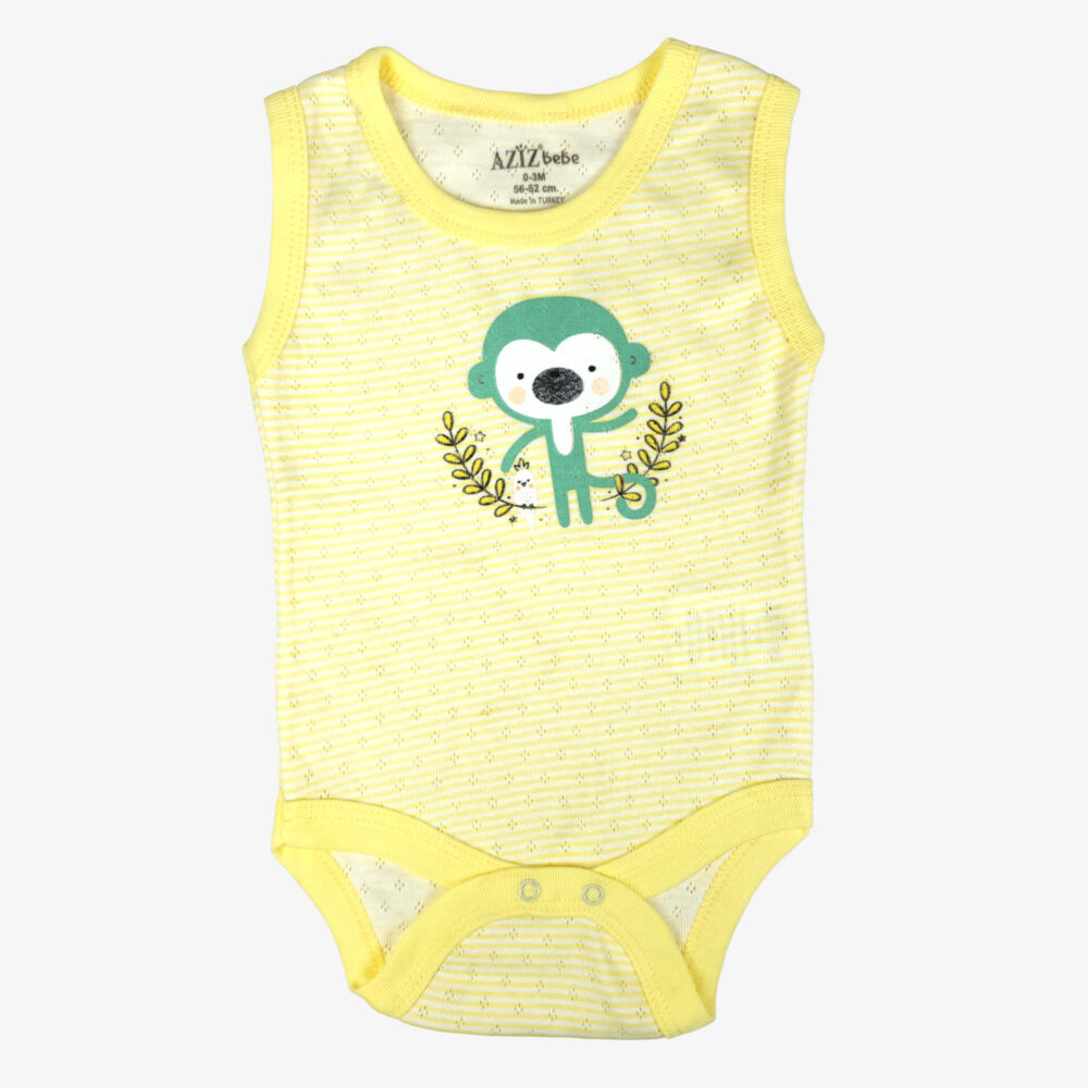 AZIZ BEBE Monkey Onesie