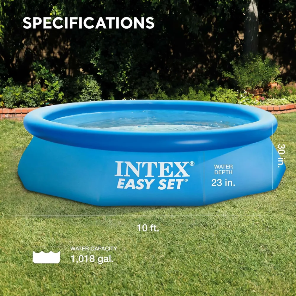Intex Easy Set Inflatable Family Pool with filter, 10' x 30"