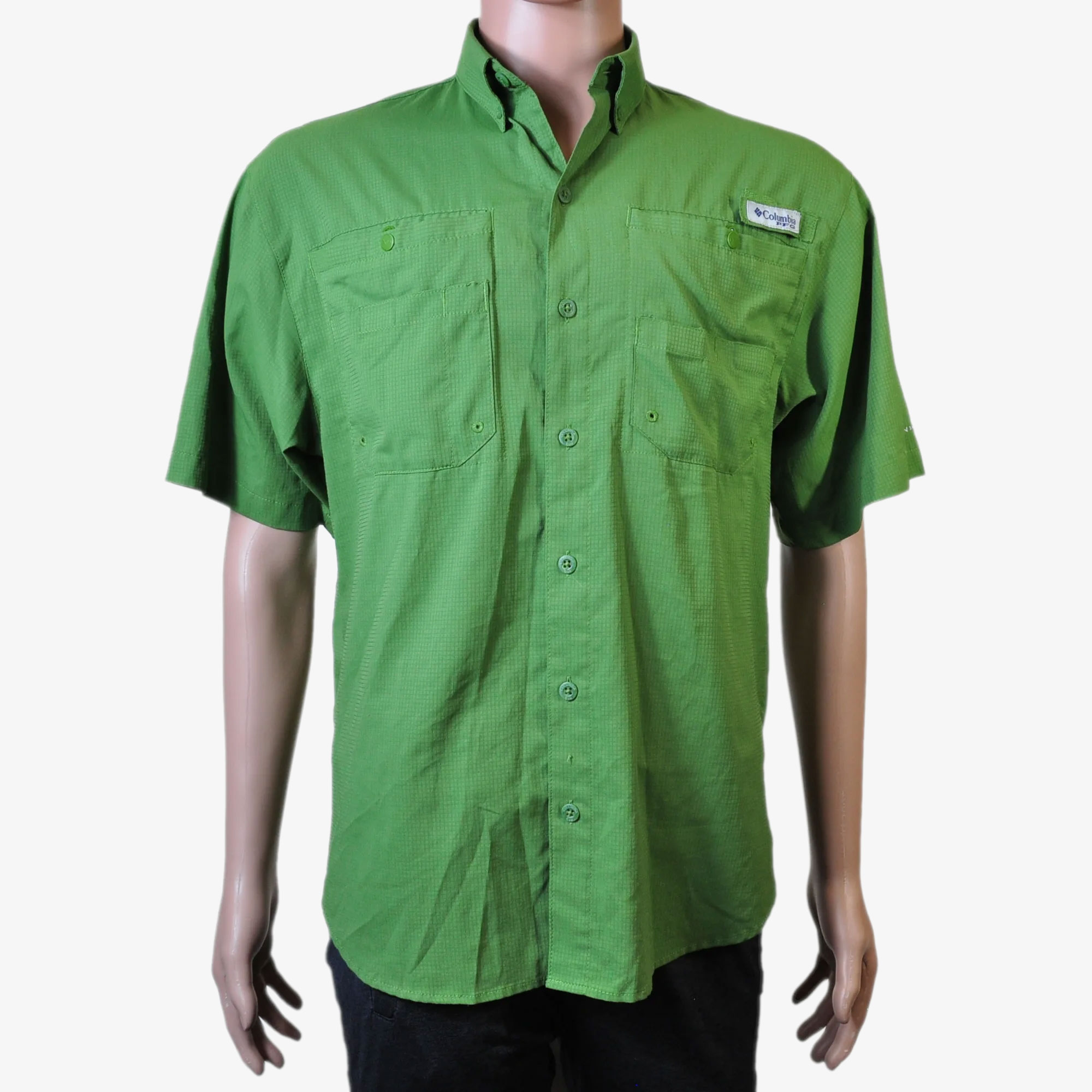 Columbia PFG Shirt, Green, Men's Small