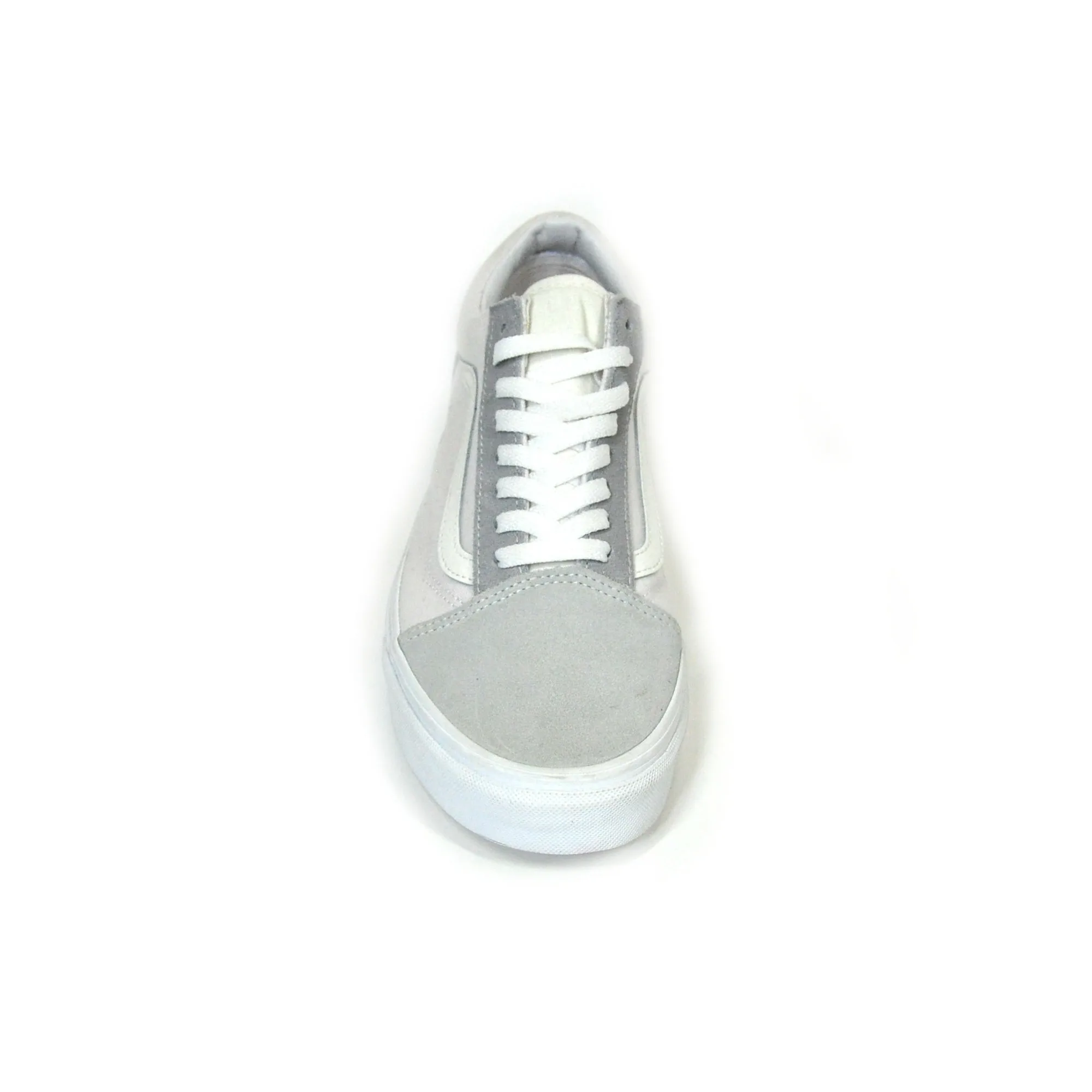 VANS Old Skool Shoes, Gray / White, Women's 10.5 / Men's 9 - Image 3
