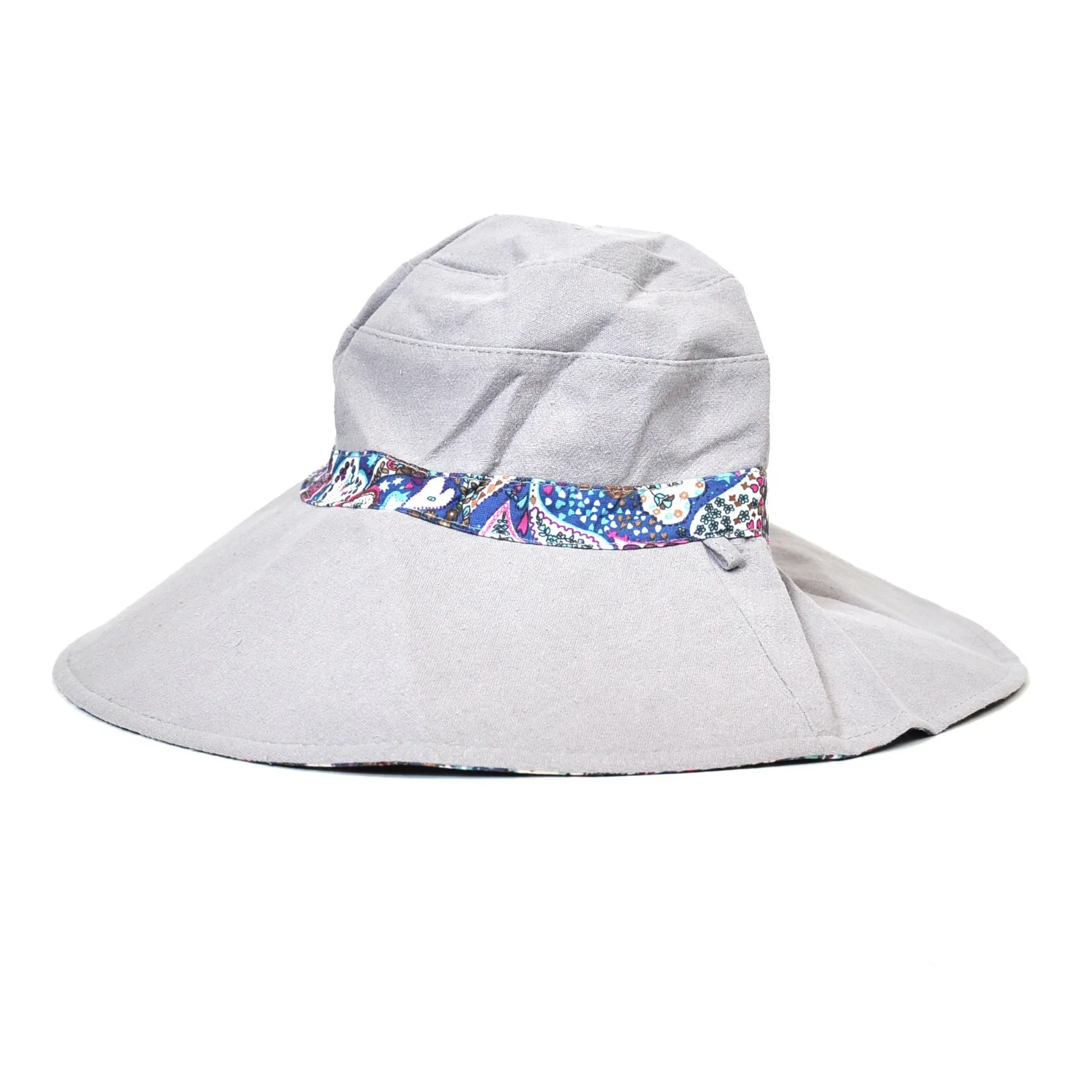 Wide-brim Reversible Hat