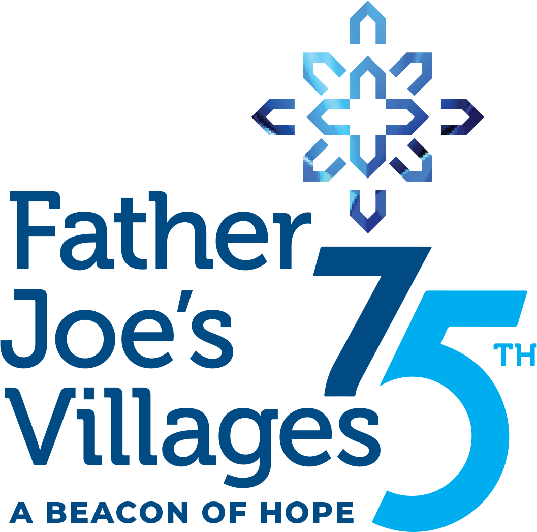 75th anniversary father joes villages logo