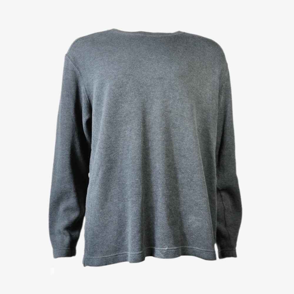 BANANA REPUBLIC - Cotton sweater, gray, men's L