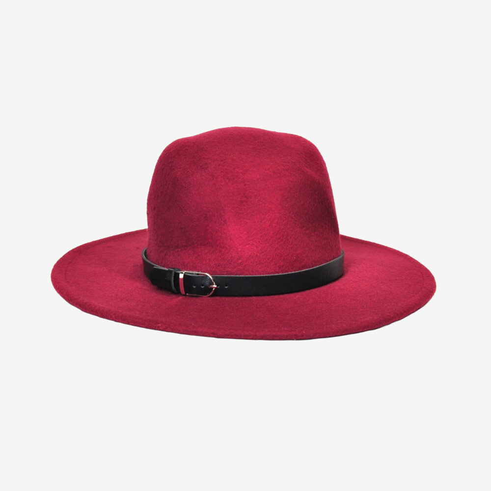 Women's Wide-brim Hat, Cranberry Red, Women's