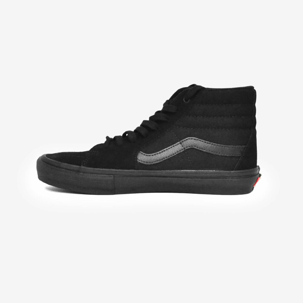 Vans Sk8-Hi Black Suede Shoes, Men's 9