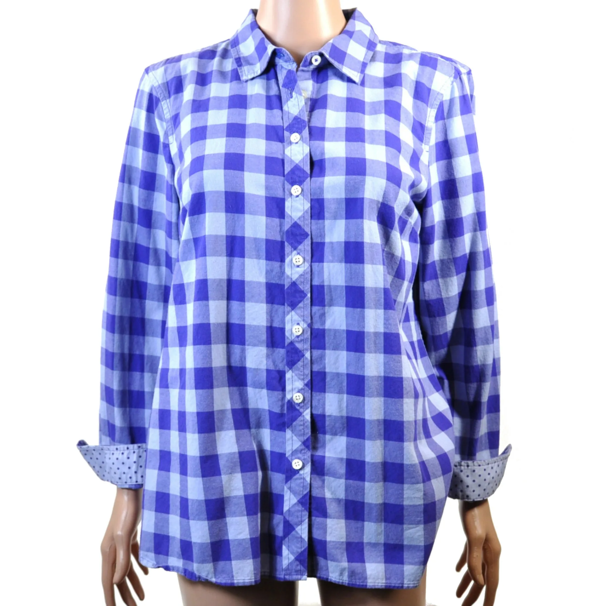 Purple Plaid Long-sleeve Shirt