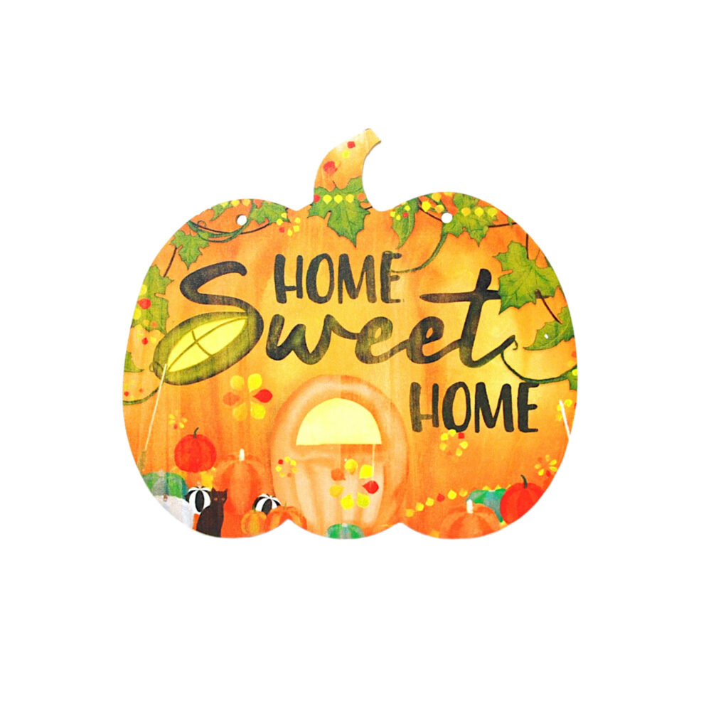 Home Sweet Home Pumpkin Plaque