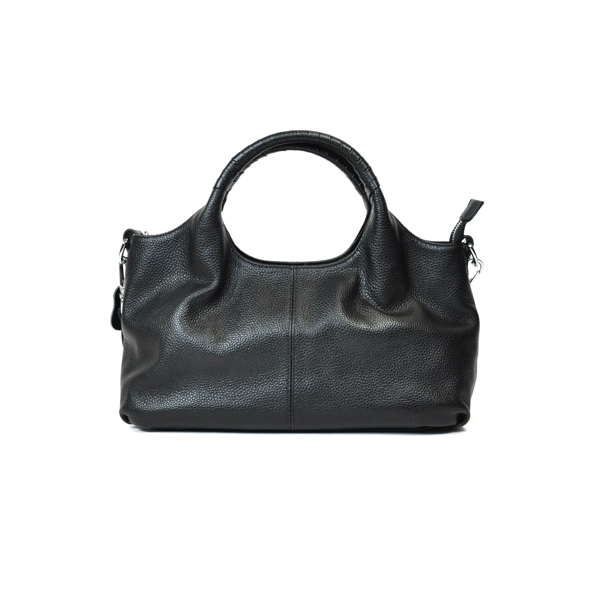 Iswee Leather Shoulder Bag, Black - Image 2