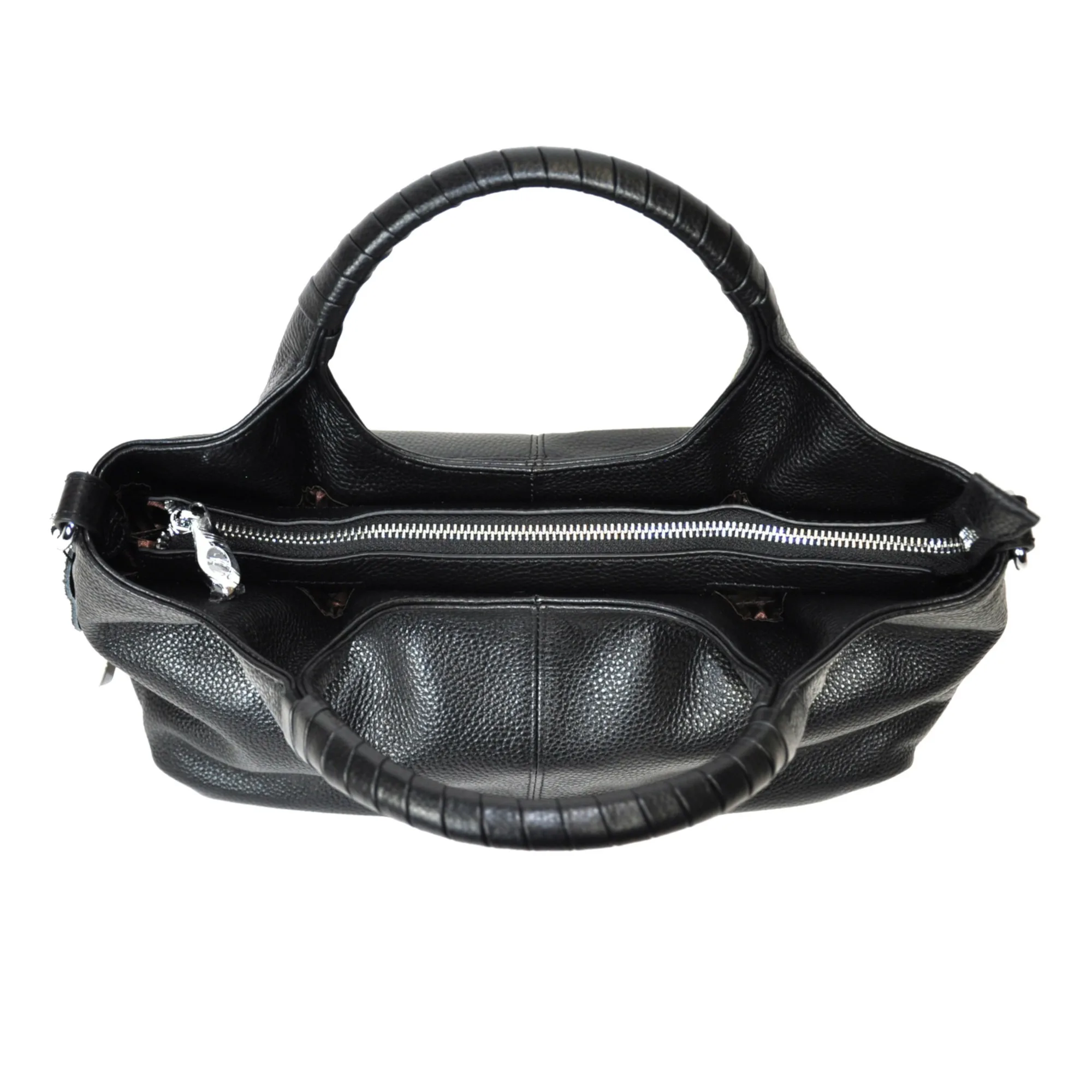 Iswee Leather Shoulder Bag, Black - Image 3