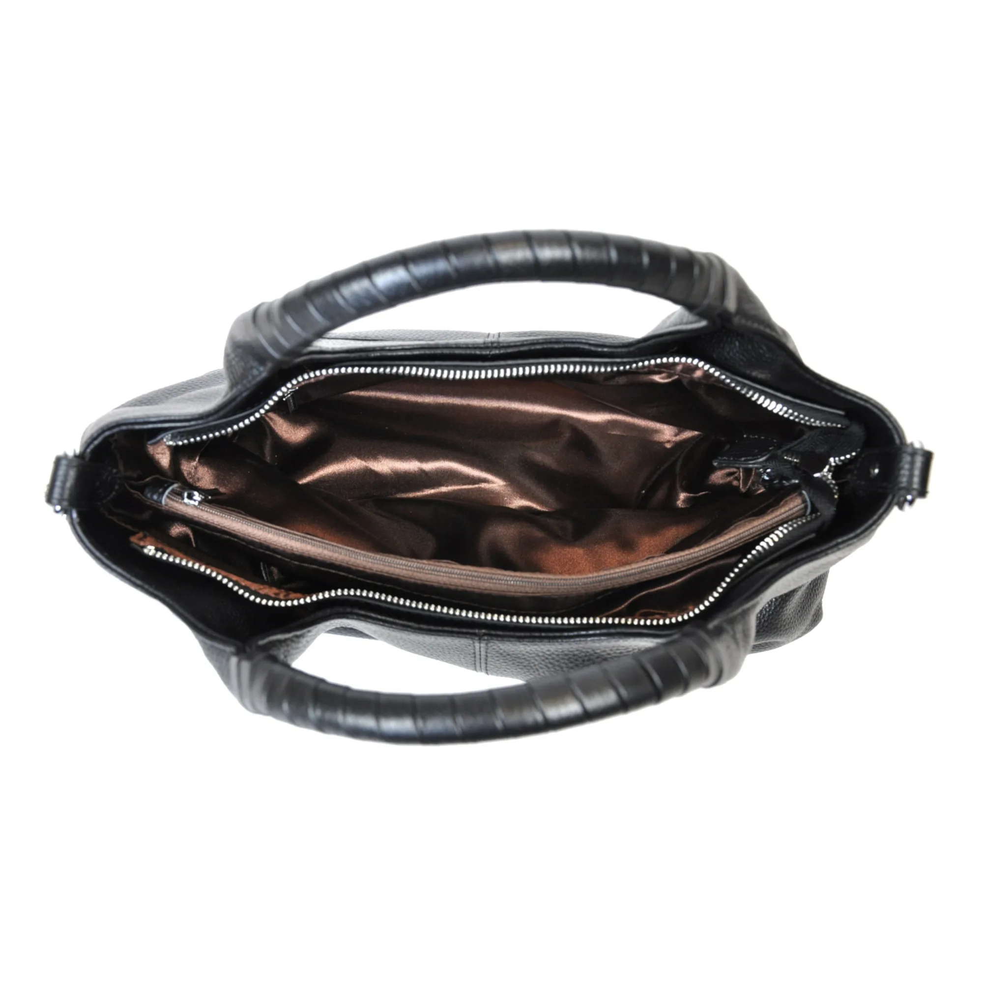 Iswee Leather Shoulder Bag, Black - Image 4
