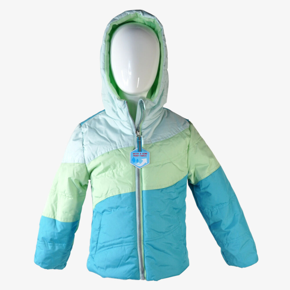 Girls' Aqua Hooded Jacket