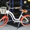 White Electric Bicycle