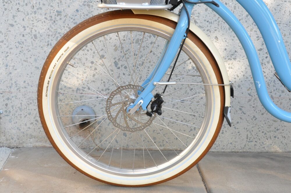 Blue Electric Bicycle