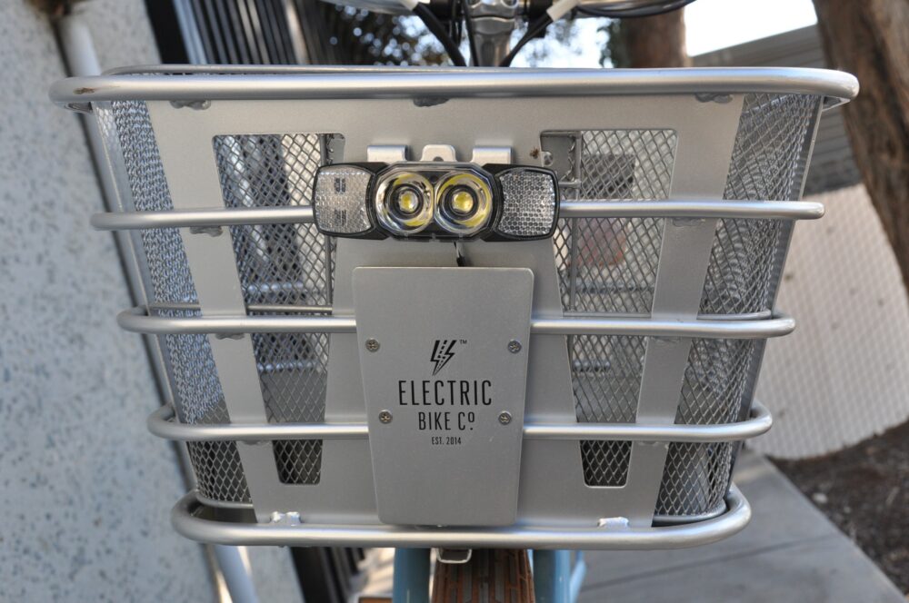 Blue Electric Bicycle