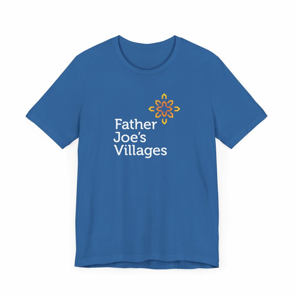 Father Joe's Villages logo t-shirt, blue