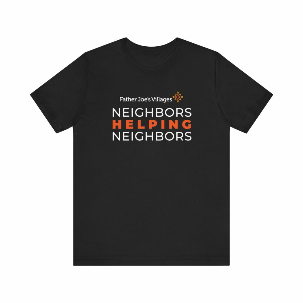 Neighbors Helping Neighbors logo t-shirt, black