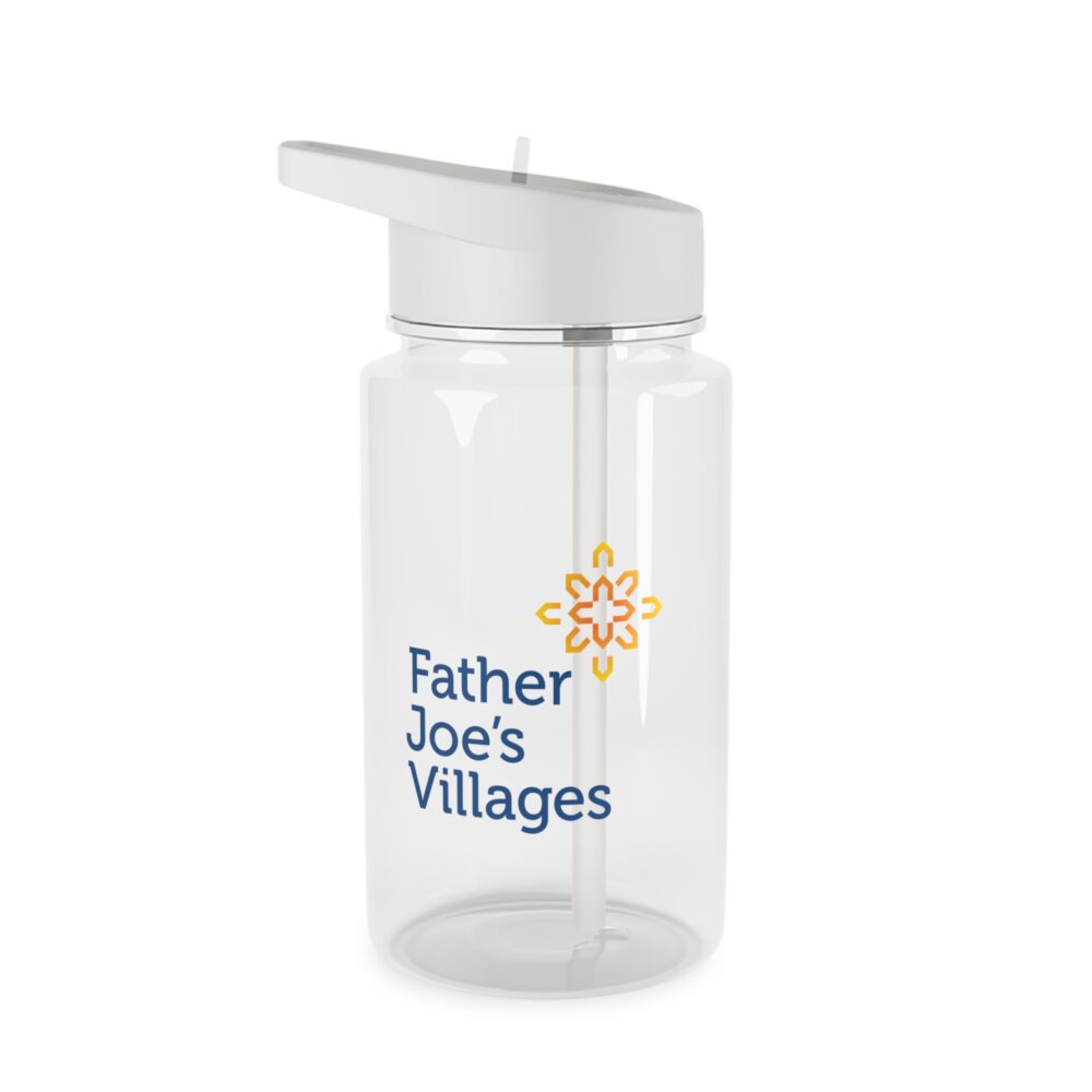 Father Joe's Villages logo, 16.9oz water bottle