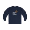 Father Joe's Villages logo, long sleeve t-shirt, navy blue