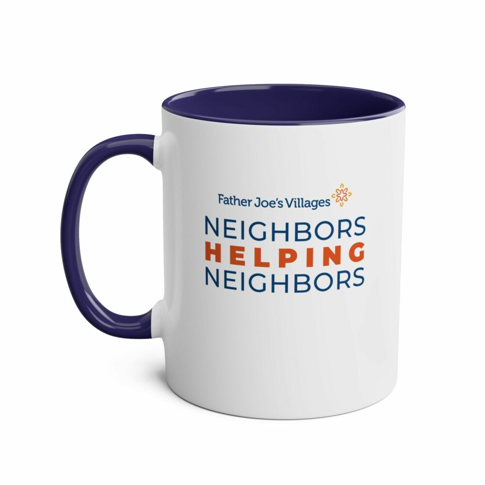 Neighbors Helping Neighbors coffee mug