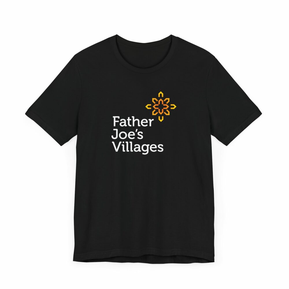 Father Joe's Villages logo t-shirt, black