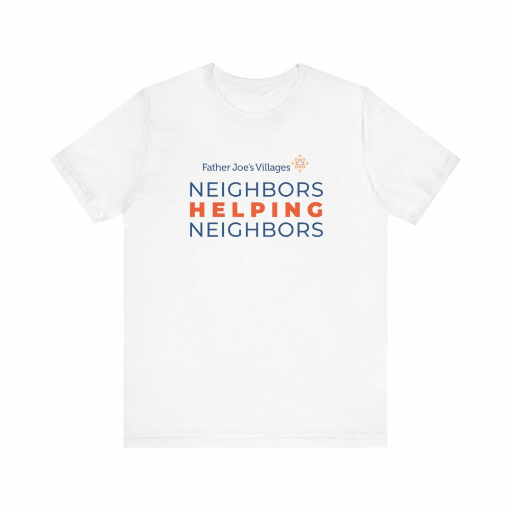 Neighbors Helping Neighbors logo t-shirt, white