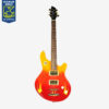 Pearl River electric guitar, twin humbucker pickups, flame graphics