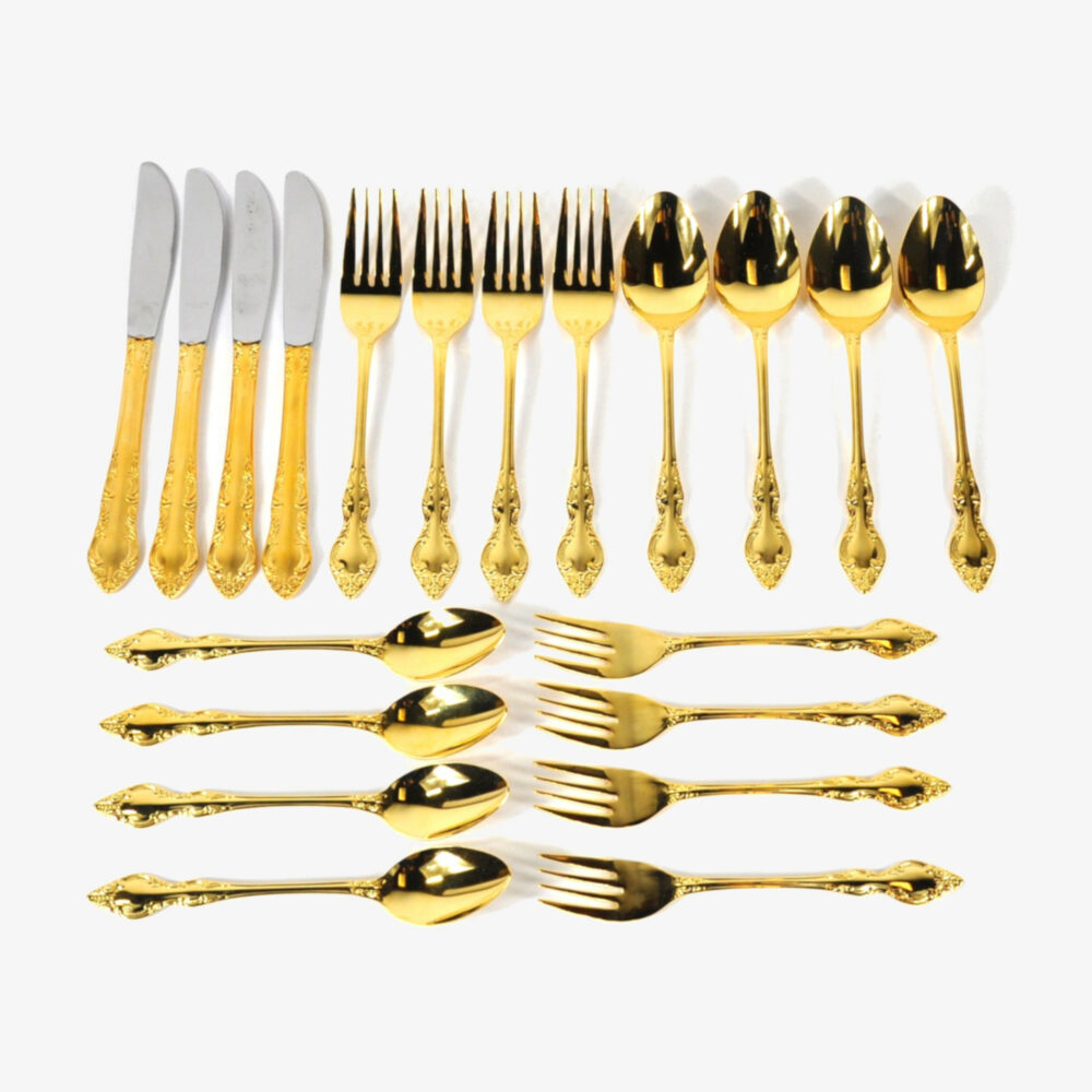 Gold-plated Flatware Set