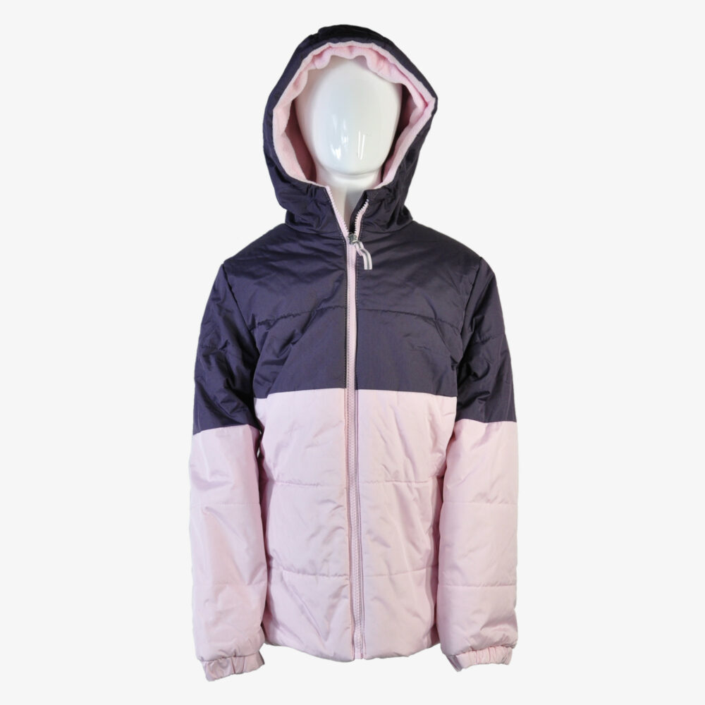 Girls' Pink and Purple Hooded Jacket