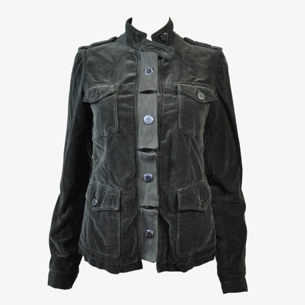 Women's Velvet Military-style Jacket