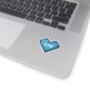 FJV75 "Pixel Heart" Stickers - Blue - Image 2