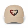 FJV75 "Super Heart" Dad Cap - Stone/Maroon/Gray