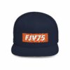 FJV75 "Prime" Flat Bill Snapback - Navy/Orange/White