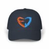 FJV75 "Super Heart" Dad Cap - Navy/Orange/Baby Blue