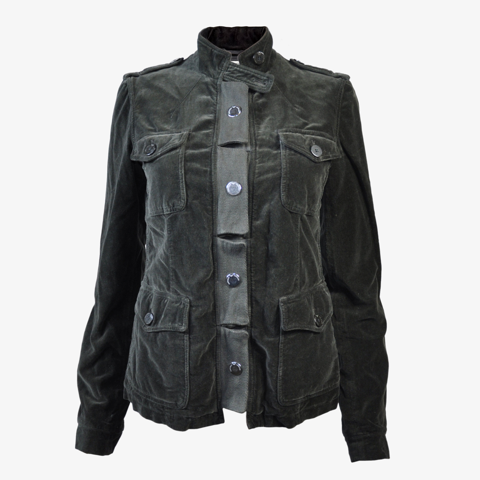 Women's Armani Emporium Velvet Military-style Jacket