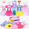 Dress up Princess Costume Set, 5 complete costumes