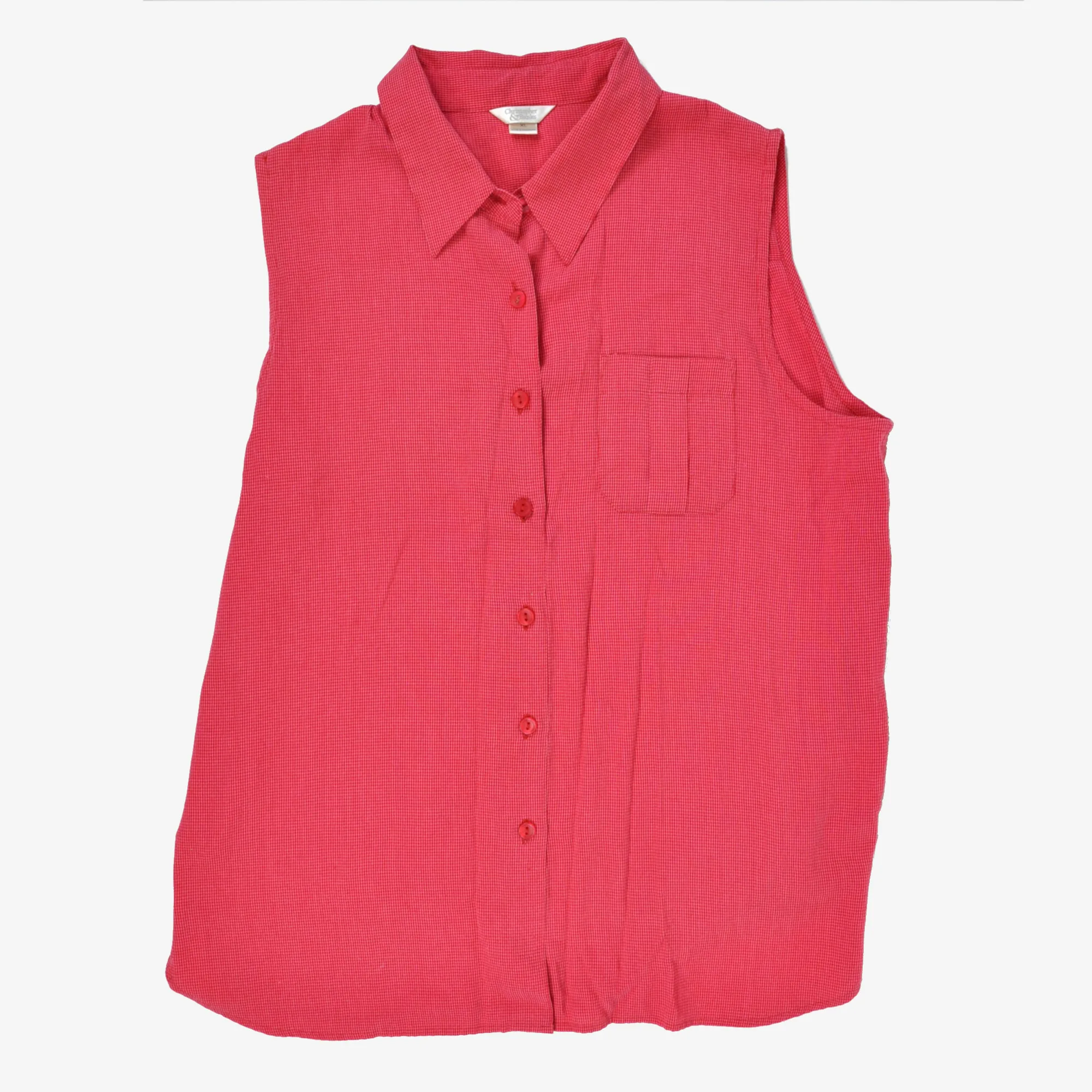 Sleeveless Gingham Top