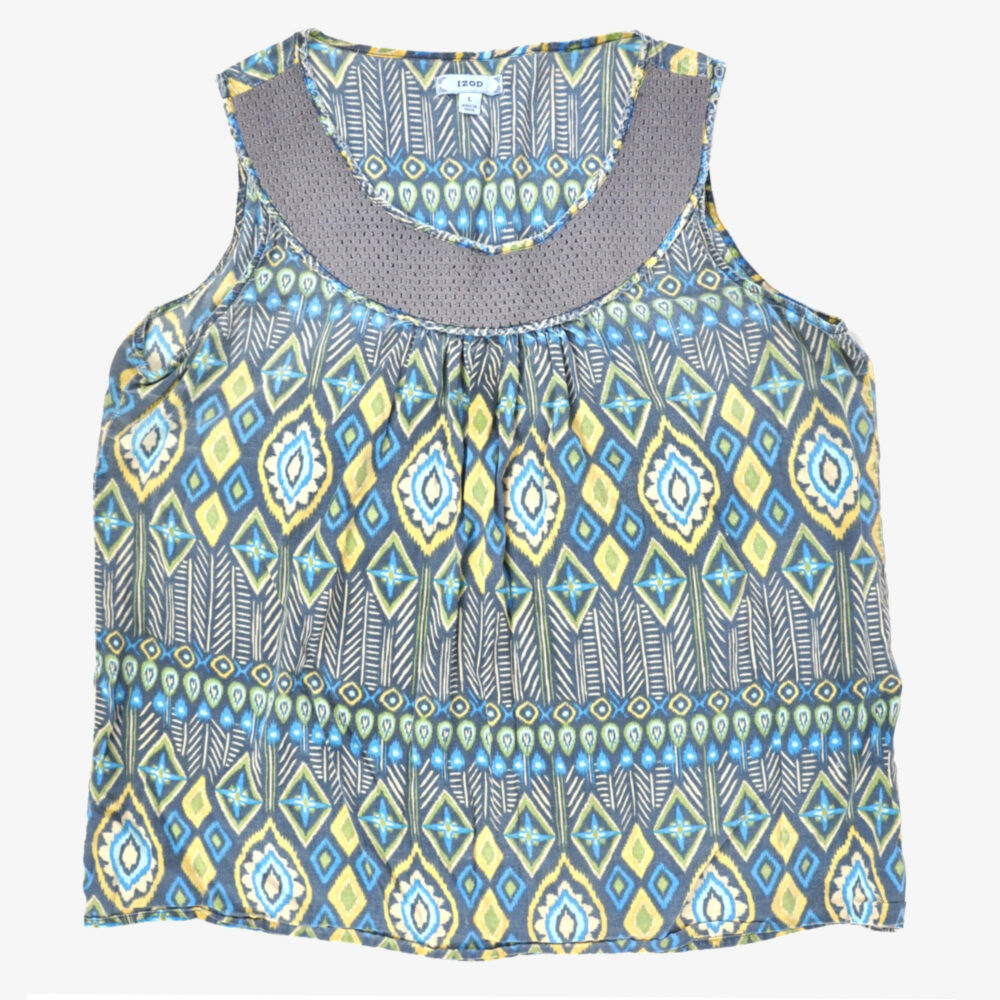 Patterned Sleeveless Top