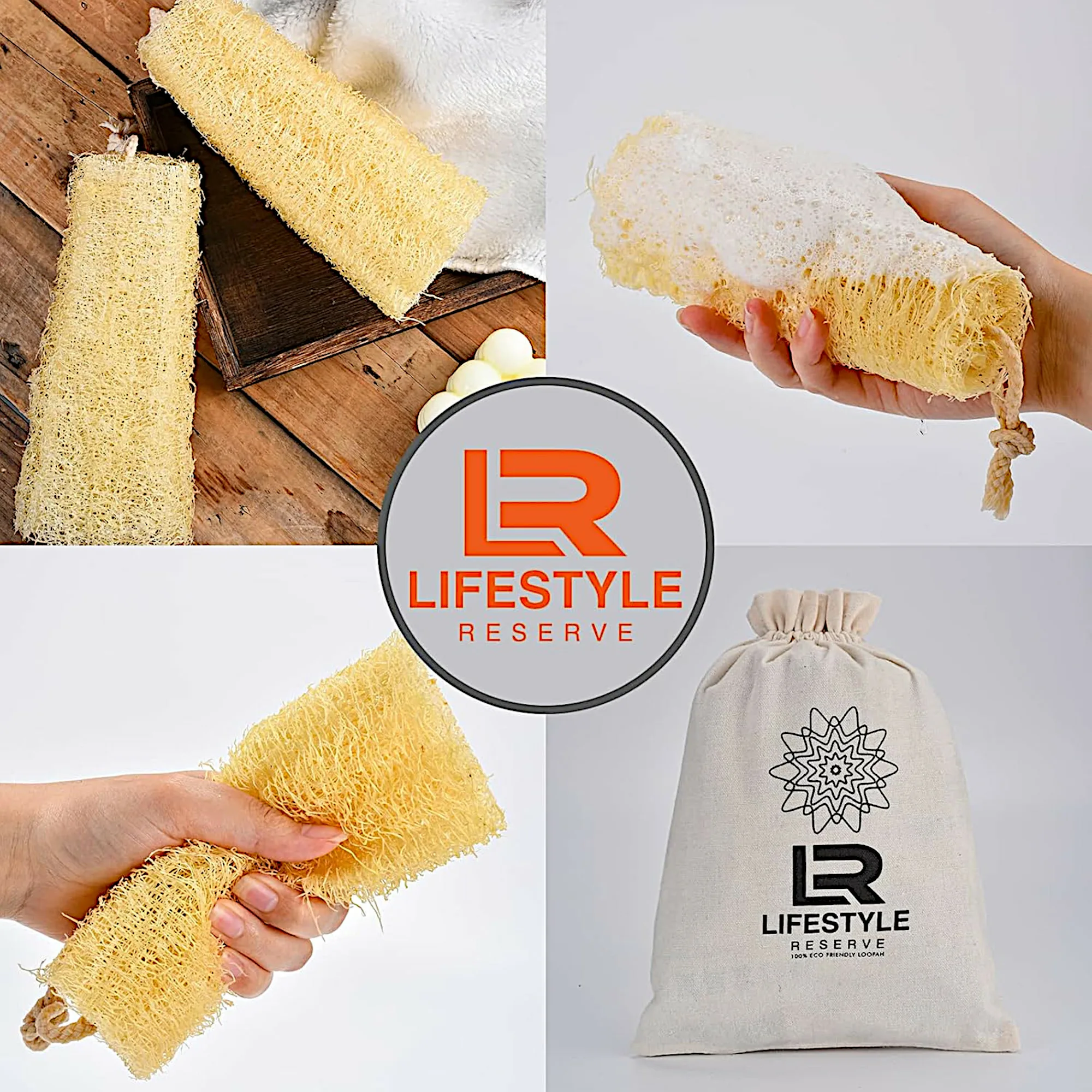 Loofah Sponge Scrubber