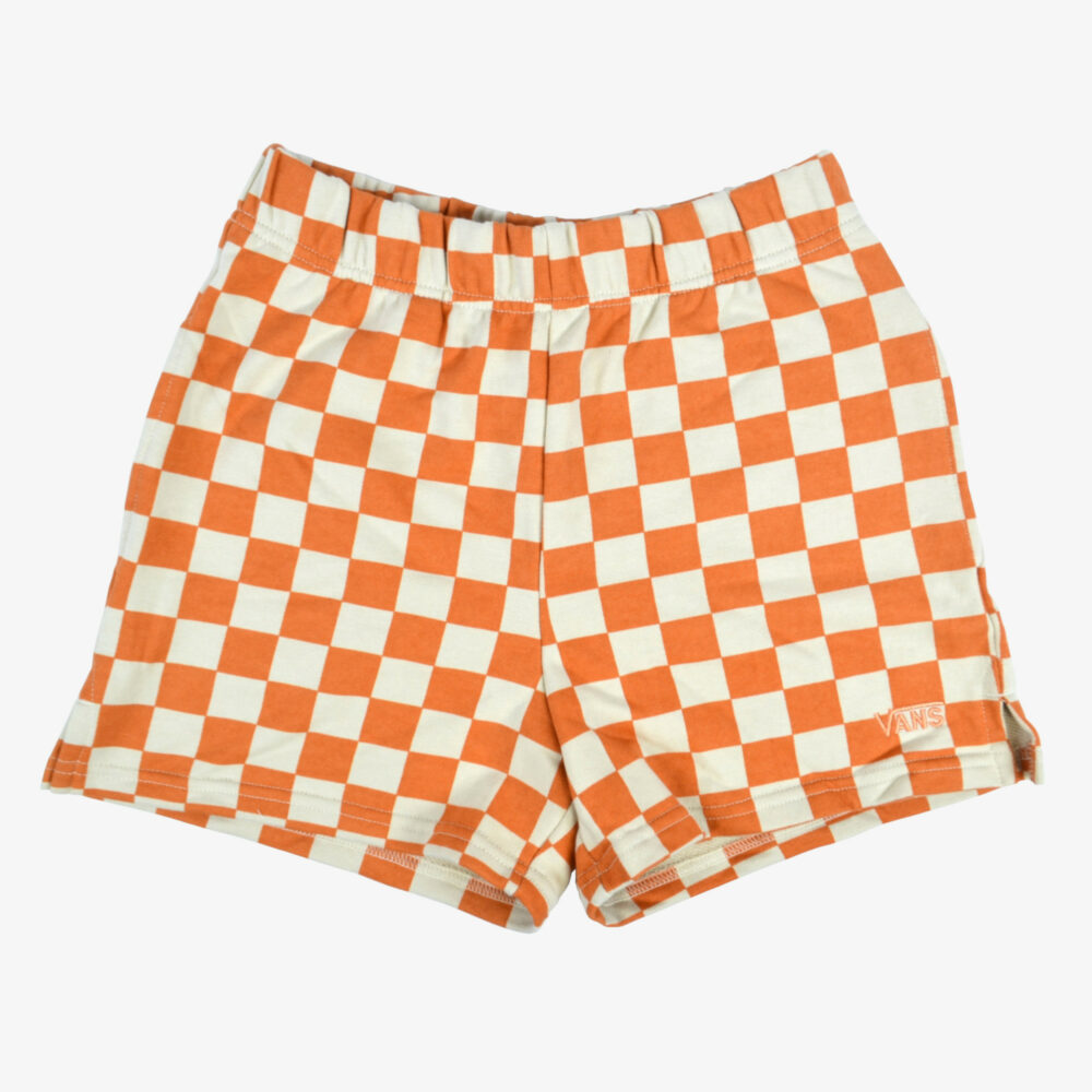 Vans Orange Checkerboard Shorts