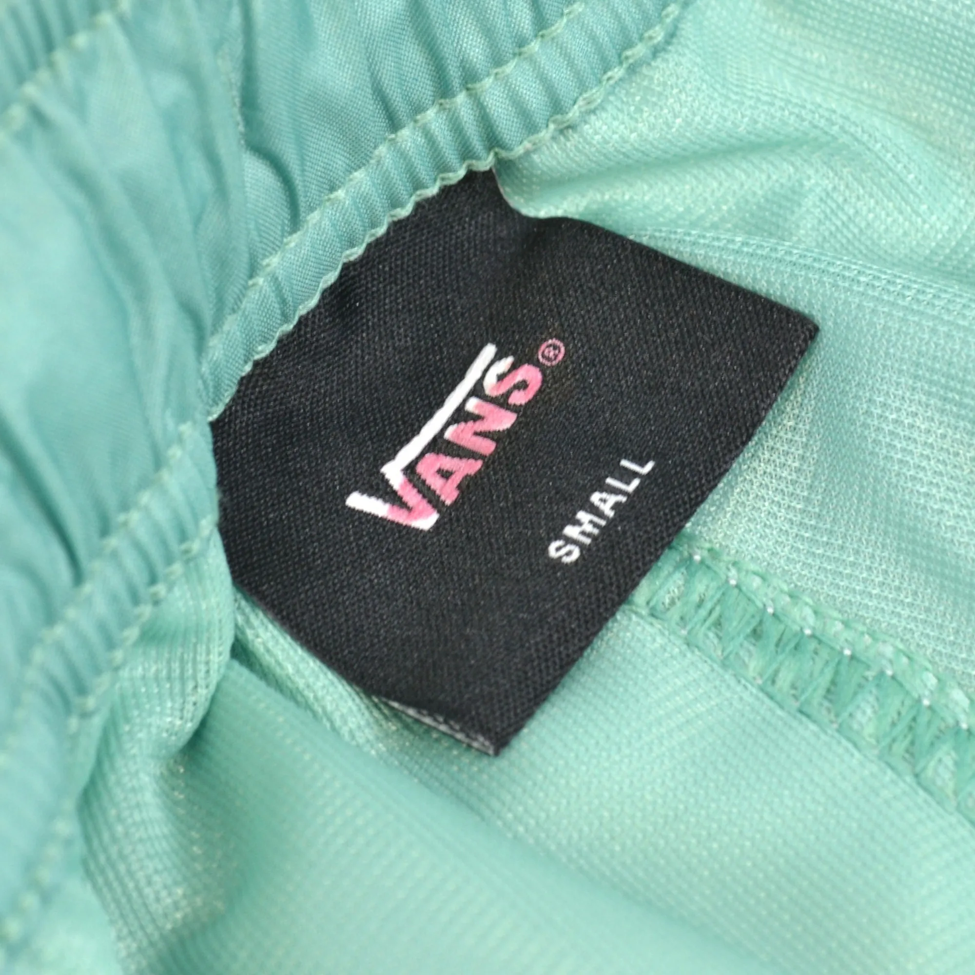 Vans Green Striped Swim Trunks