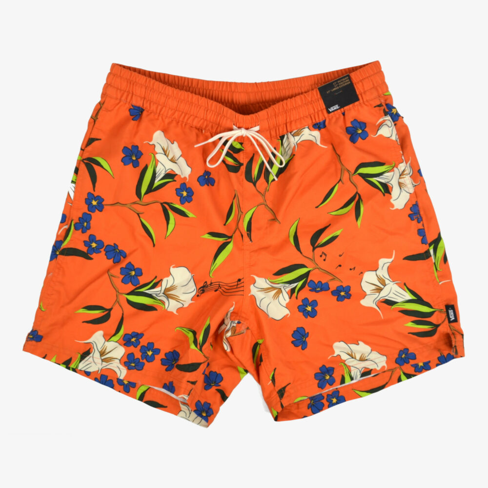 Orange Floral Boardshorts